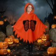 thumbnail image 2 of jiaxiM Halloween Cape, Poncho Cloak, Halloween Poncho, Printed Outerwear, Lightweight Loose Fit Cape, All‑Season Holiday Wear, Fashion Outer Cloak, 2 of 9