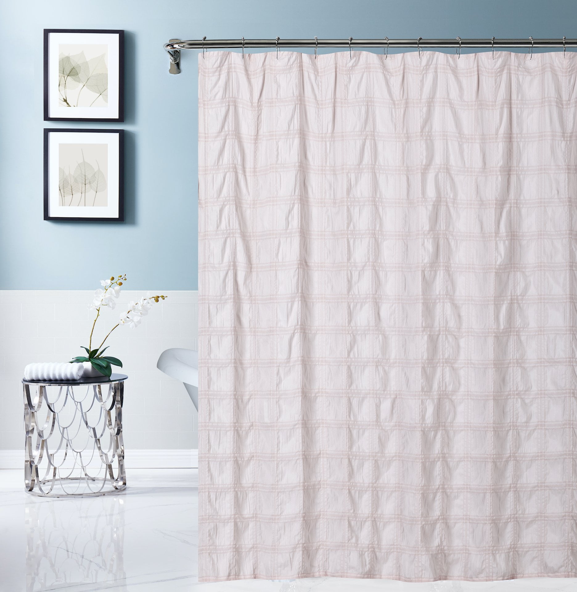 Overseas Palace Waterproof Bath Polyester Shower Curtain Liner Water Resistant 