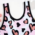 thumbnail image 3 of MEZZALL Children Girls Swimwear Two Piece Toddler Big Kids Swimsuit With Shorts Cute Summer Heart Print Beach Bathing Lovely Bathing Suit Beachwear, 3 of 6