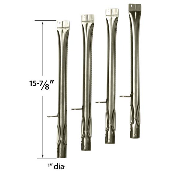 Brûleur de Gril de Remplacement pour Stok SGP4130N, SGP4330, SGP4330SB, SGP4330SB, SGP4130N, SGP4330 Modèles à Gaz - 4 Pk