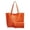 Orange, variant on AUDeals Women Pebbled PU Leather Tote Bag, Solid Color Minimalist Shoulder Purse, Large Capacity Tassel Handbag for Daily Travel Commute