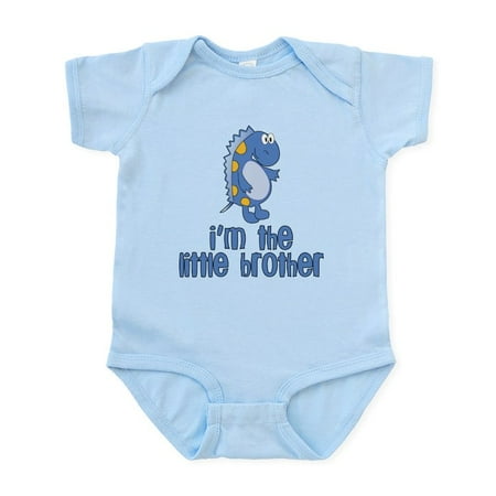 

CafePress - I m The Little Brother Dinosaur Infant Bodysuit - Baby Light Bodysuit Size Newborn - 24 Months