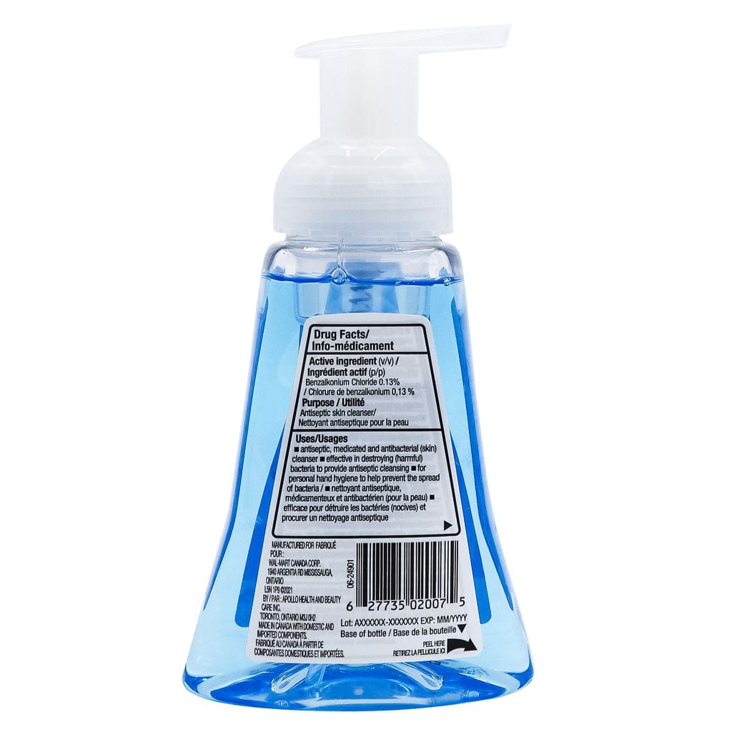 Equate Spring Showers Antibacterial Foaming Hand Soap, 221 ml, Foaming Hand Soap