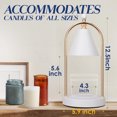 thumbnail image 4 of Soilsiu Candle Warmer Lamp with Timer, Electric White Candle Warmer Light for Bedroom, Dimmable Wax Melts Warmer for Candle Jars, Beside Lamp Gifts for Women Home Decor (2 Bulbs Included), 4 of 8