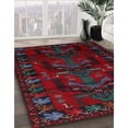thumbnail image 2 of Ahgly Company Indoor Rectangle Traditional Red Animal Area Rugs, 4' x 6', 2 of 6