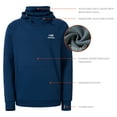 thumbnail image 6 of BASSDASH Men’s Fishing Fleece Hoodie with Neck Gaiter Water Resistant Performance Hunting Sweatshirt FS18M, 6 of 8