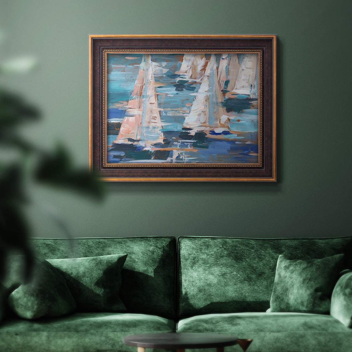 Pop Regatta I Premium Framed Canvas- Ready to Hang