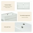 thumbnail image 4 of KYLE & KAY Freestanding Cabinet with Single Ceramic Sink, Combo Storage Vanity for Bathroom, Kitchen, Living Room, Small Spaces, Right Side Storage, White, 4 of 6