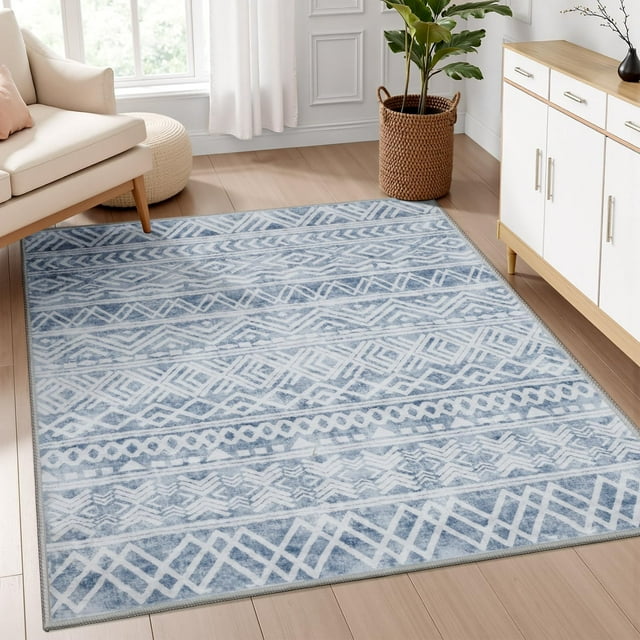 Boho Runner Rug x ft Carpet Runner Modern Hallway Runner Machine Washable Runner Rugs for Hallway Non Slip Beside Bed Bedroom Kitchen Entrance Grey Floor Rug Runner