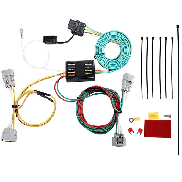 RED WOLF 4 Pin Trailer Light Custom Hitch Wiring Harness Adapter