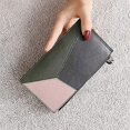 thumbnail image 2 of Bolsa de herramientas de cuero genuino para mujer, tarjetero con cremallera, cartera multitarjeta para mujeres y niñas, 2 of 5