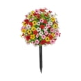 thumbnail image 3 of Decoraciones artificiales de jardín de flores de 24 para la cama de flores de la de patio Pinkyello de rojo, 3 of 8