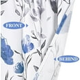 thumbnail image 6 of Alishomtll Modern Blue Floral Watercolor Rod Pocket Light Filtering Kitchen Valances Curtains, 60 x 36 in (2 Panels), 6 of 8