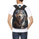 thumbnail image 4 of Fotbe Oil Painting Tribal Wolf Mochila para Hombre y Mujer - Tela Oxford 600D Resistente - Mochila Impermeable de Gran Capacidad para Escuela, Viajes y Senderismo, 4 of 6