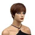 thumbnail image 4 of Lydell Short Straight Silver Heat Ok Full Synthetic Wig for Women, 4 of 7