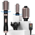 thumbnail image 1 of Kit de secador de aire caliente giratorio Terviiix 4 en 1 con cepillos - 1000 W con cepillos redondos giratorios (2 tamaños), voluminizador ovalado y difusor - Ideal para cabello rizado, con botones g, 1 of 5