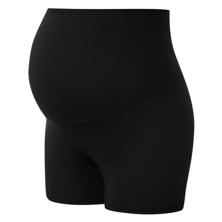 

Wesracia Women s Maternity Yoga Shorts Over The Belly Bump Workout Active Short Pants