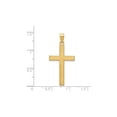 thumbnail image 2 of Gem & Harmony 14K Yellow Gold Florentine Cross Pendant Necklace with Chain for Women, 2 of 5