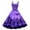 Purple, variant on TTUHYWXI Vintage Dresses for Women Halloween Pumpkin Print Fashion Sleeveless Knee Length Retro A Line Flared Swing Formal Prom Party (Dark Blue, XXL)