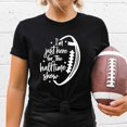 thumbnail image 4 of TSADFHJI Hauts pour Femmes 2X Mode Décontractée Imprimé Rugby Col Rond T-Shirt Manches Courtes TTTG Noir, 4 of 6