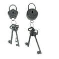 thumbnail image 2 of Decorative 4 Piece Lock and Key Set Wall Accent, Antique Silver- Saltoro Sherpi, 2 of 5