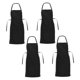 thumbnail image 4 of unbranded 4Ud Delantal Para Cocina Profesional Con Bolsillos En Poliéster Resistente Y Cómodo, 4 of 6