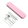thumbnail image 1 of QualitChoice Dinnerware Set Stainless Straw Spoon Fork Cutter Chopsticks Cleaning Brush Kit Travel Camping, 1 of 6