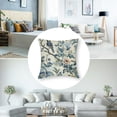 thumbnail image 5 of nygtbtfer Spring Floral Birds Pillow Covers Set of 2 for Flowers Decor Throw Pillows Blue and White Plant Outdoor Decorative Cushion Cases for Couch Bed Decorations White, 5 of 7