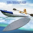 thumbnail image 4 of LUVCMFT 6.8-14.8ft Waterproof Kayak Canoe Cover 210D Storage Dust Cover Boat Protection Silver, 4 of 8