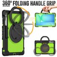 thumbnail image 4 of ELEHOLD Rugged Case for  Samsung Galaxy Tab S10 FEplus/FE+ 2025 Three-Layer Protection with Screen Protector Portable Folding Handle Grip 360° Rotating Kickstand Bracket Shockproof Cover,B, 4 of 6