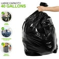 thumbnail image 4 of 40-45 Gallon Trash Bags, 1.5Mil, Black Heavy Duty Garbage Can Liners 36'' x 44'' (70 Count), 4 of 7