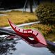 thumbnail image 4 of Car Roof Devil Horns Decoration Carbon Fiber Style Exterior Car Roof Sticker With Airflow Guide, 4 of 6