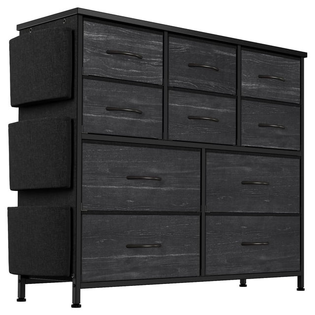 Dressers & Chest of Drawers for Bedroom , Long Fabric Storage Drawer