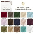 thumbnail image 5 of 400 Thread Count Egyptian Cotton Queen Sheet Set Solid  Navy Blue, 5 of 5