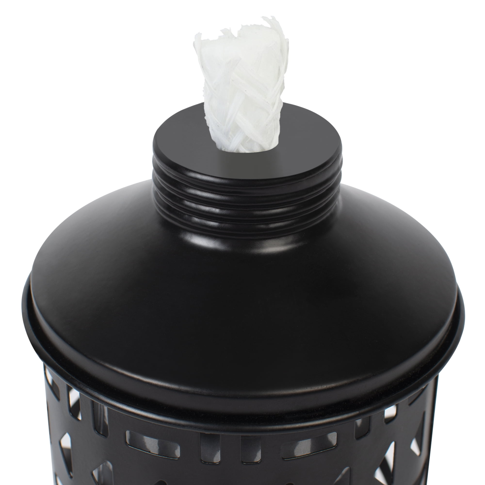 Mainstays Citronella Metal Table Top Torch for Indoor and Outdoor- Black 1 Pc