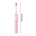 thumbnail image 3 of Dvkptbk Portable Toothbrush Electric Tooth-Brush for Adults with 5 Replacement Head Travel Smart Whitening Cleaning Electronic Electric Toothbrush Home Essentials, 3 of 8