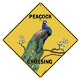 thumbnail image 1 of Crosswalks Peacock Crossing 12"" X 12"" Señal De Aluminio (X218), 1 of 3