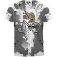 thumbnail image 2 of Bicycle Sloth Funny Grunge Splatter All Over Mens T Shirt Multi LG, 2 of 2