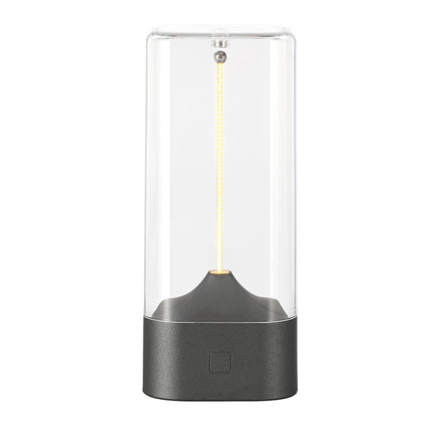Mini Lámpara de escritorio Yuarrent con carga USB y Luz LED gris
