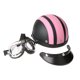 thumbnail image 3 of Moto Scooter cara abierta medio casco de cuero con visera UV, 3 of 8