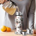 thumbnail image 4 of 20 Oz Cartoon Pug Dog Coffee Tumbler Double Wall Insulated Stainless Steel Water Bottle | Metal Reusable Thermoses Flask with Cup Cap | Leak & Sweat Proof with Anti-Dust Lid, 4 of 7