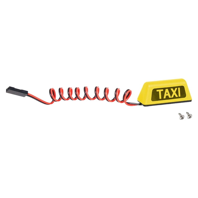 Accesorio de iluminación perfecl para coche RC luz de taxi 1/8 1/10 amarillo