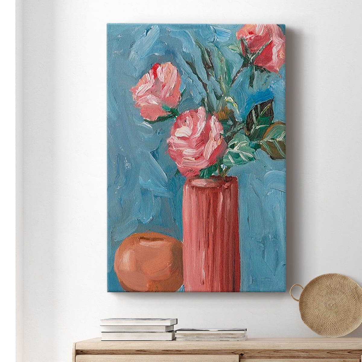 Rosa Blooms II Premium Gallery Wrapped Canvas - Ready to Hang
