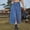 B_ Blue, variant on Women's Casual Denim Midi Skirt Button Up Stretch High Waist Frayed Hem Slit Jean A-Line Skirts Summer Denim Skirts Blue 12
