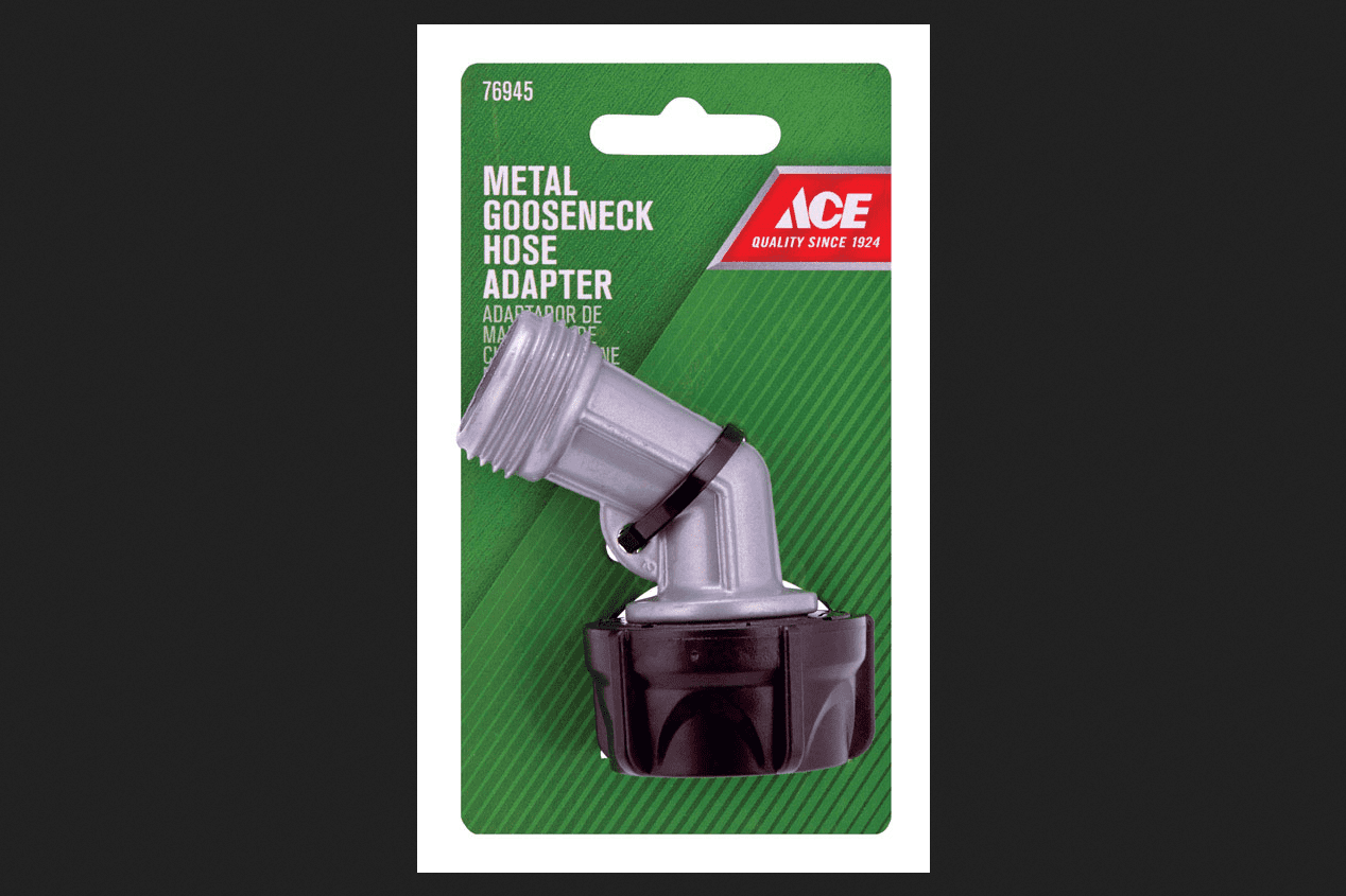 Ace Zinc Gooseneck Hose Adapter Threaded