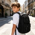 thumbnail image 2 of HJYCHN Kids School Backpack Breathable Lightweight Gym Daypack Comfortable for Boys Girls Kids Adults College School School Backpack for Girls Black One Size, 2 of 9