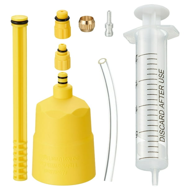 Herramienta de purga de freno de disco hidráulico para bicicleta, Kit de purga de freno de bicicleta de montaña y carretera, Kit de purga de líquido de aceite Mineral (estilo aleatorio)