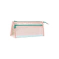 thumbnail image 2 of Zipper Pouches for Organizing,Mesh Zipper Pouch Bags,Mesh Nylon Storage Bag with Zipper,9IN Small Makeup Bag Toothbrush Toothpaste Cosmetic(Pink), 2 of 6