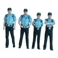 thumbnail image 3 of HILABEE 4 Pieces Mini Community Police Officer Figure Resin People in Uniform Figure 28mm, 3 of 9