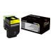 Lexmark 700H4 - High Yield - yellow - original - toner cartridge - LCCP